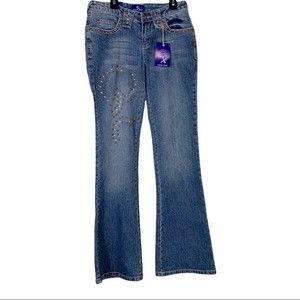🆕 EXOCET Women's Blue BOOTCUT JEANS Size 7/8 new